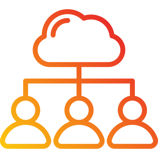 computación en la nube Generic Gradient icono