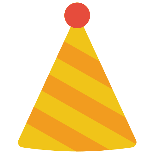 sombrero de fiesta Basic Miscellany Flat icono