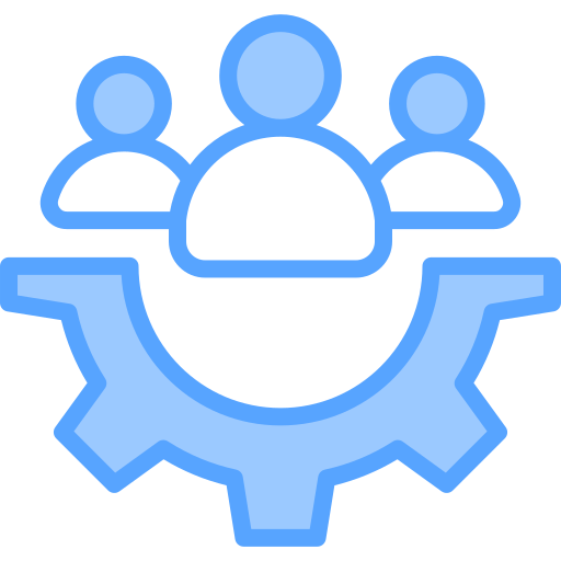 team management Generic Blue icon