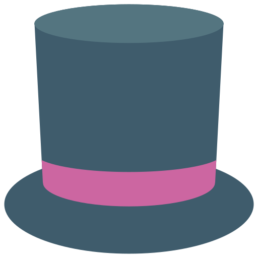 sombrero de copa Basic Miscellany Flat icono