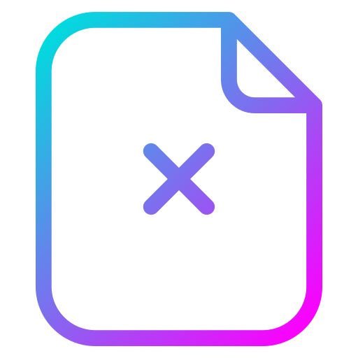 삭제 Generic Gradient icon