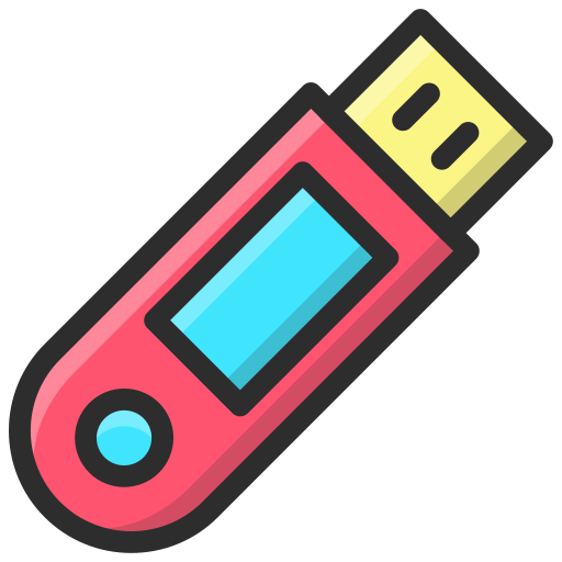 usb Generic Outline Color icona