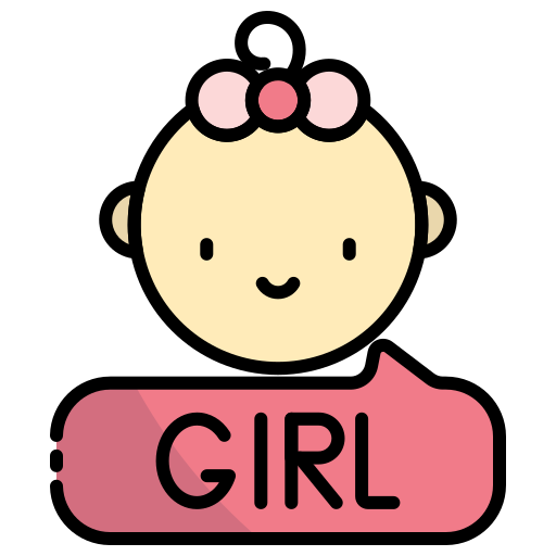 女の子 Generic Outline Color icon