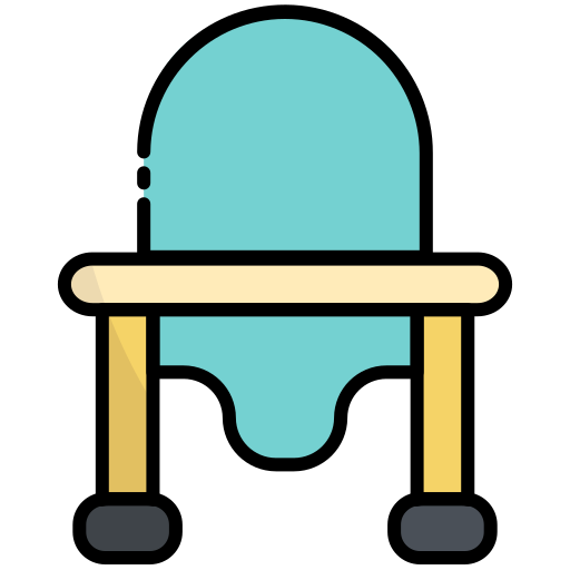krzesełko dla dziecka Generic Outline Color ikona