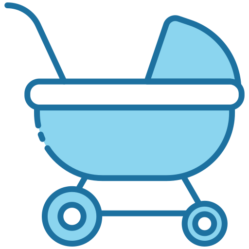 Stroller Generic Blue icon