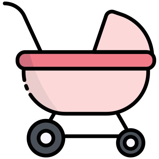 ベビーカー Generic Outline Color icon
