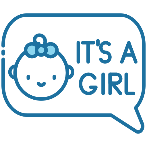 Its a girl Generic Blue icon