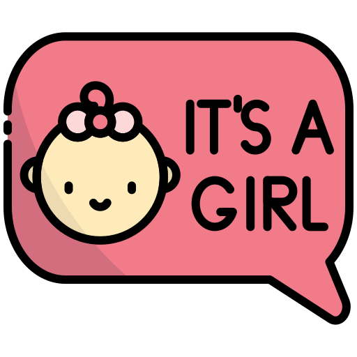 Its a girl Generic Outline Color icon