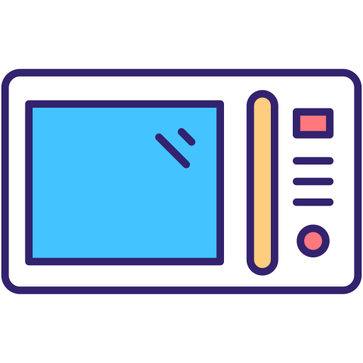 Microwave oven Generic Outline Color icon