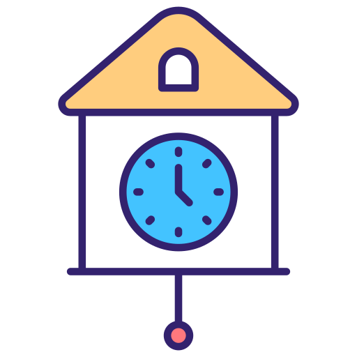 Cuckoo clock Generic Outline Color icon