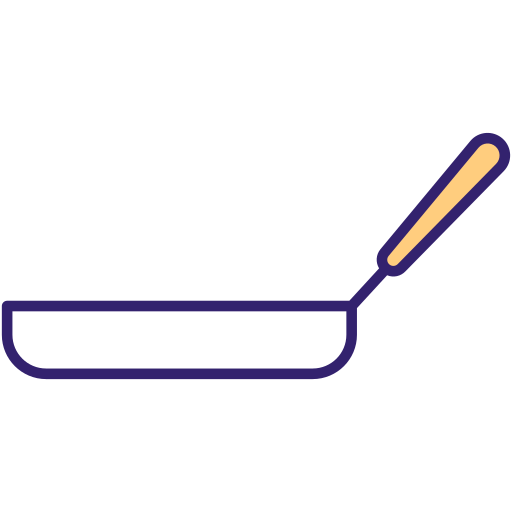 Frying pan Generic Outline Color icon