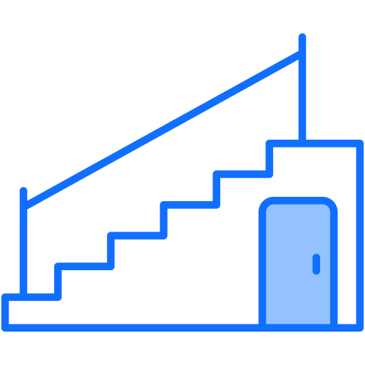escadaria Generic Blue Ícone