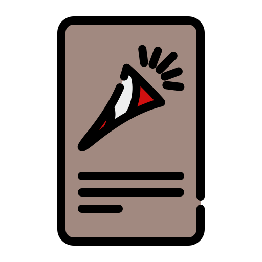 grußkarte Generic Outline Color icon