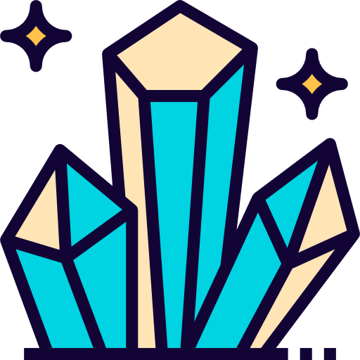 광물 Becris Lineal color icon
