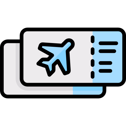 flugzeugticket Special Lineal color icon