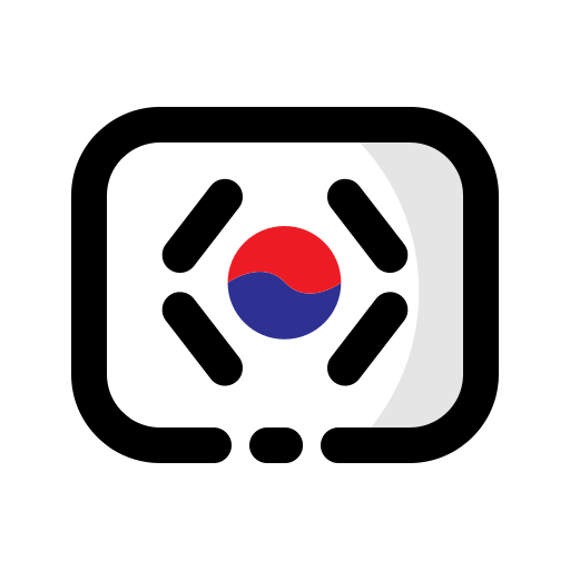 Южная Корея Generic Outline Color иконка