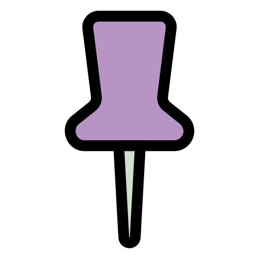 Pin mark Generic Outline Color icon