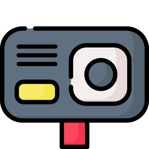 caméra d'action Generic Outline Color Icône