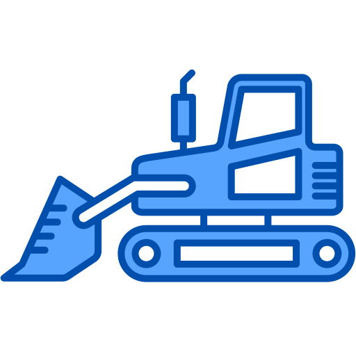 bulldozer Generic Blue Icône