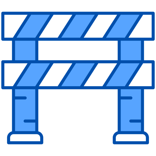 barriera stradale Generic Blue icona
