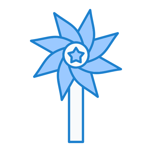 pinwheel Generic Blue icoon