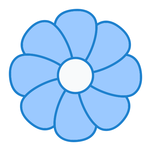 fiore Generic Blue icona