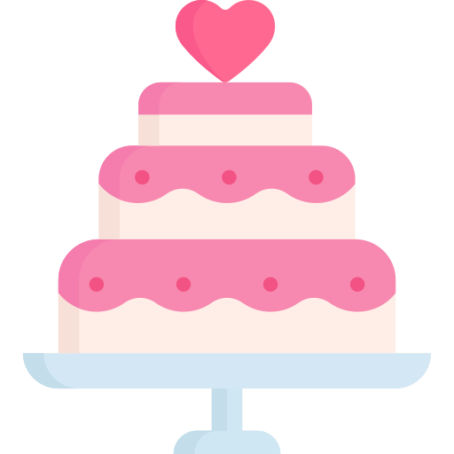 pastel de bodas Generic Flat icono