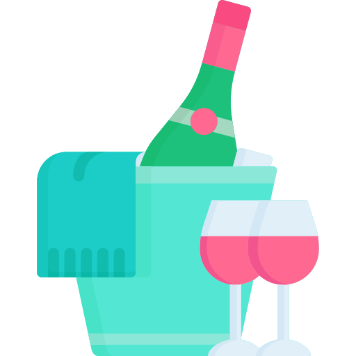 copa de champán Generic Flat icono