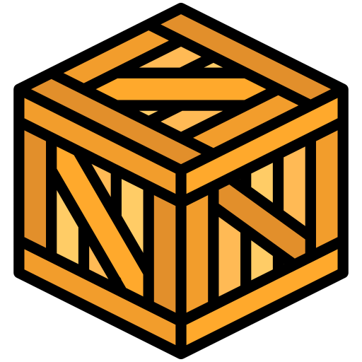 drewniane pudło Generic Outline Color ikona