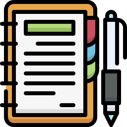 agenda Generic Outline Color icoon