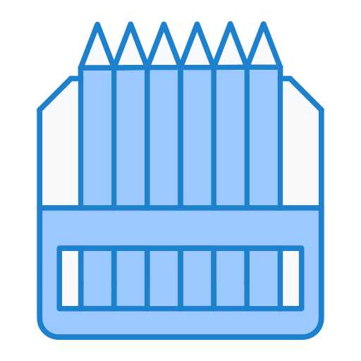 kolorowy ołówek Generic Blue ikona