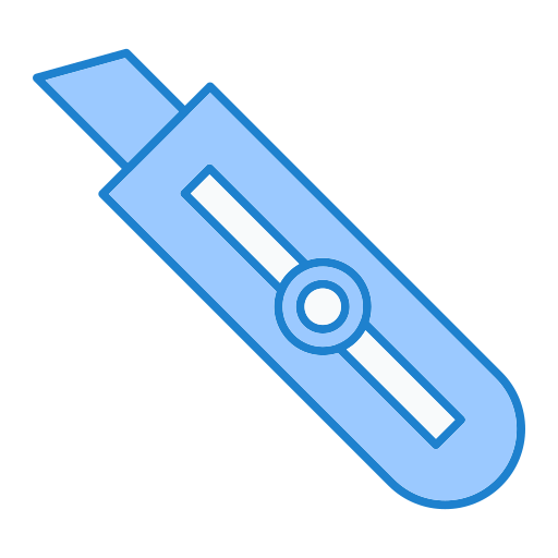 Paper cutter Generic Blue icon