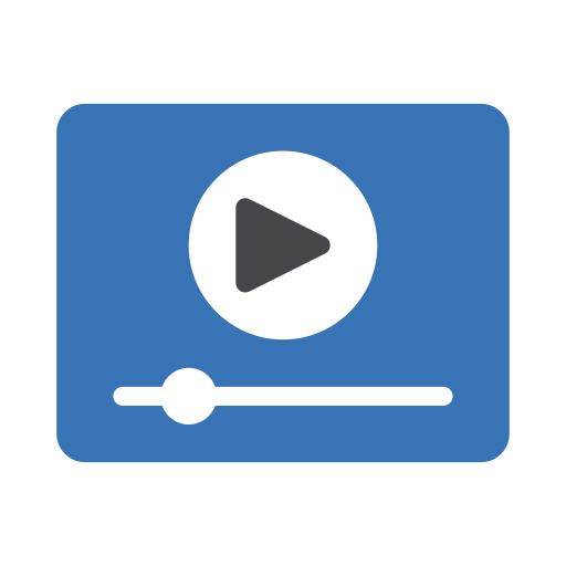 video en línea Generic Blue icono