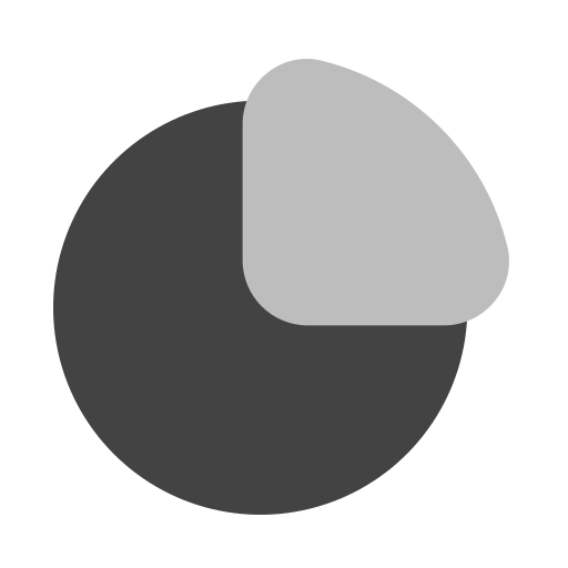 Круговая диаграмма Generic Grey иконка