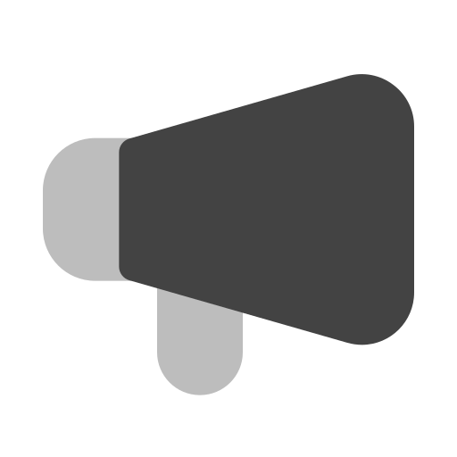 メガホン Generic Grey icon