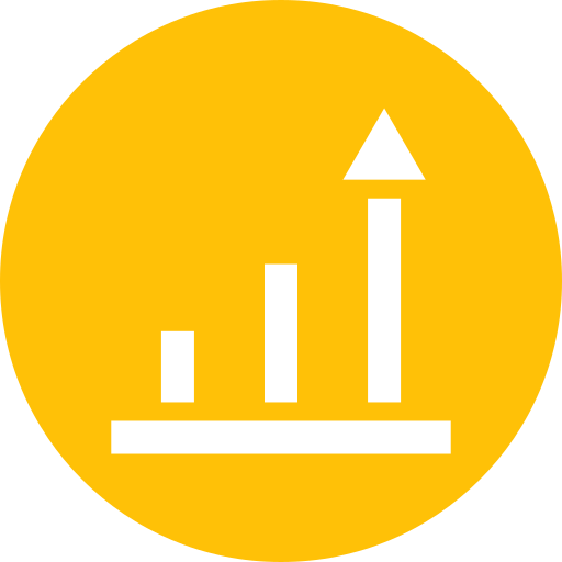 tabla de crecimiento Generic Flat icono