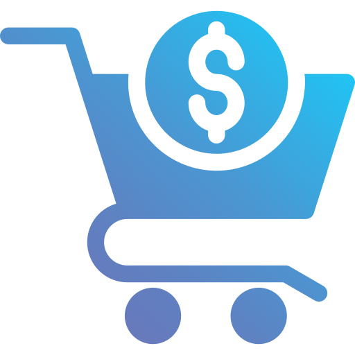 carrito de compras Generic Flat Gradient icono