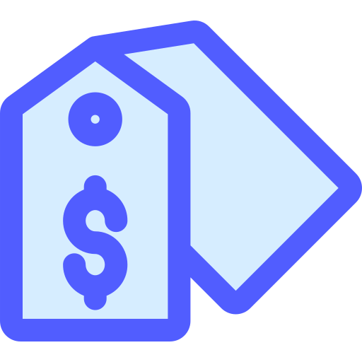 Price tag Generic Blue icon