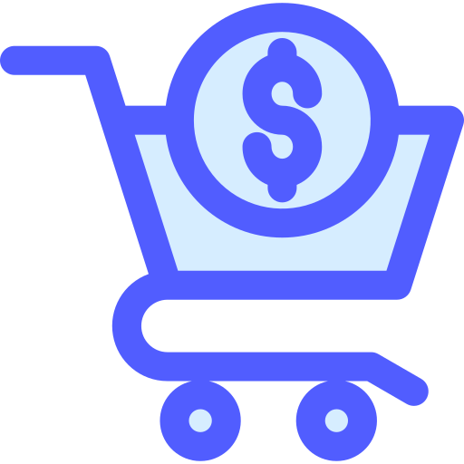 carrito de compras Generic Blue icono