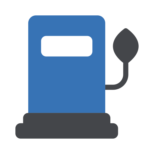 Fuel station Generic Blue icon