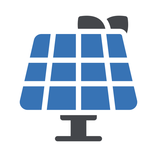 energía solar Generic Blue icono