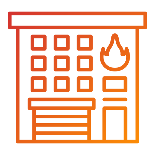 Fire station Generic Gradient icon