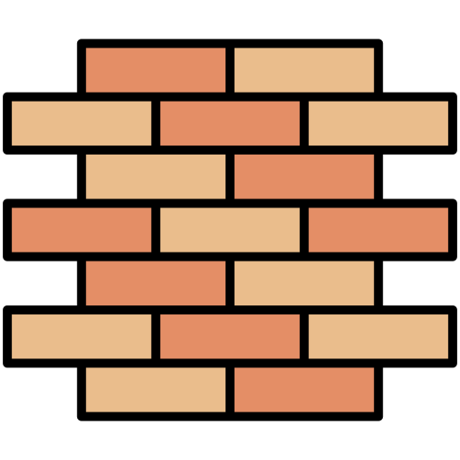 Brick wall Generic Outline Color icon