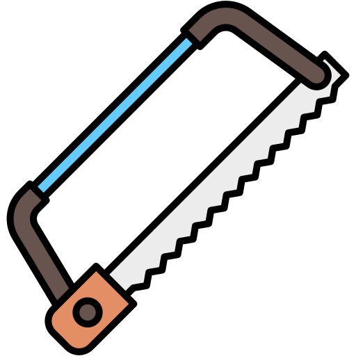Hack saw Generic Outline Color icon