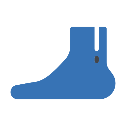 le pied Generic Blue Icône