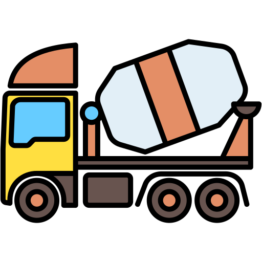 Mixer truck Generic Outline Color icon
