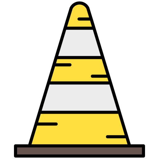 cone Generic Outline Color Ícone