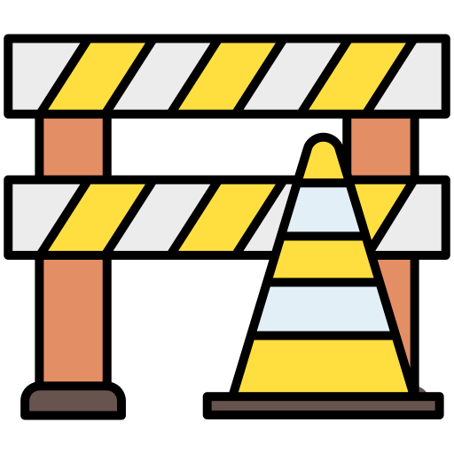 Traffic barrier Generic Outline Color icon