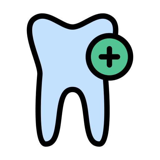 opieka dentystyczna Vector Stall Lineal Color ikona