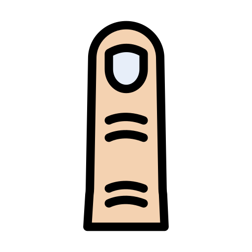 Finger Vector Stall Lineal Color icon